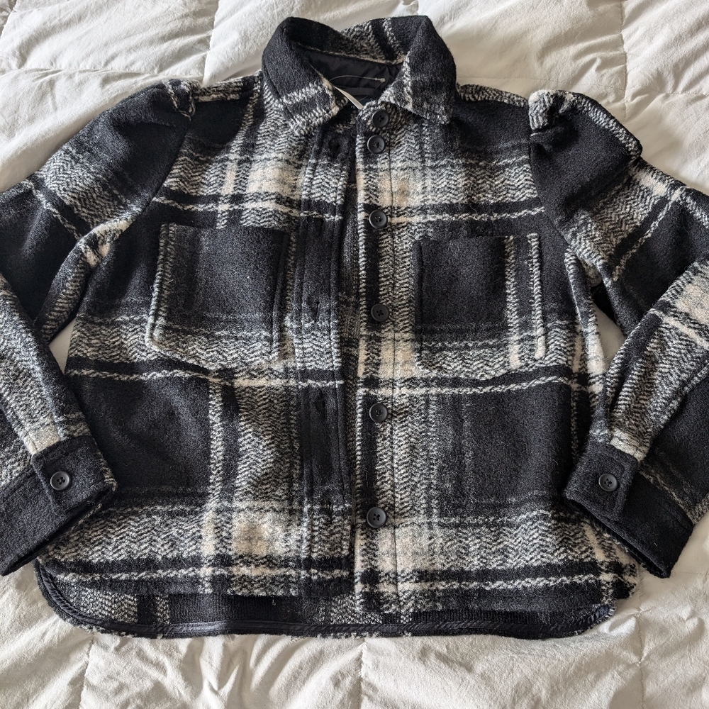 Gap cropped wool coat
